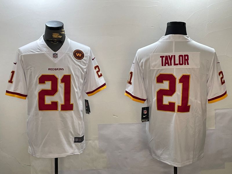 Men Washington Redskins #21 Taylor White 2024 Nike Limited NFL Jersey style 4